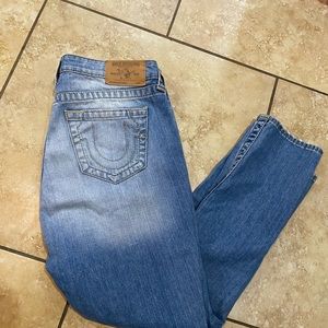 True Religion Distressed Boyfriend Jeans Size 29